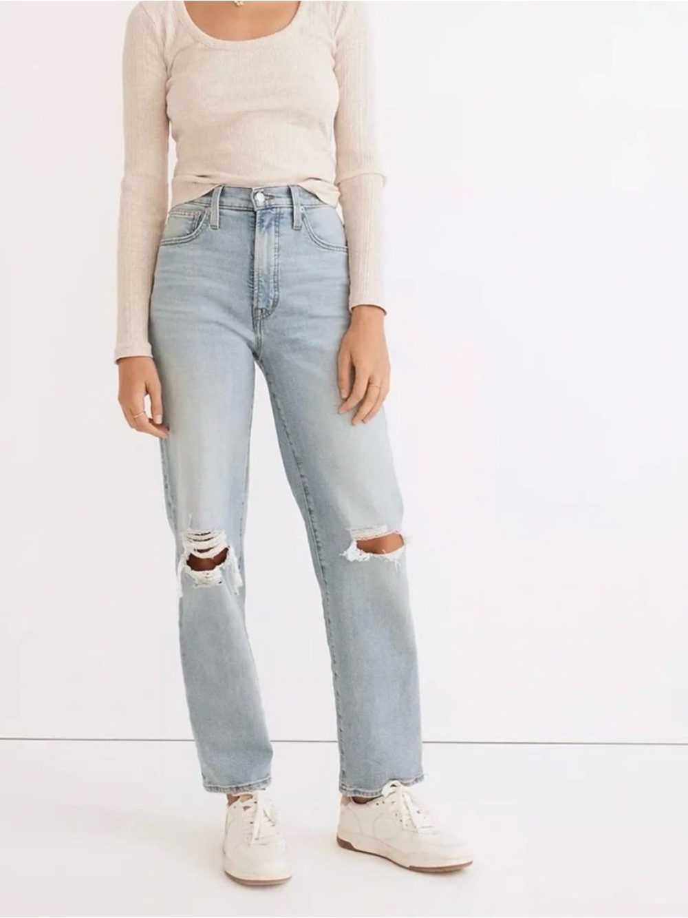 Madewell Perfect Vintage Straight Jeans - Light wash 27
